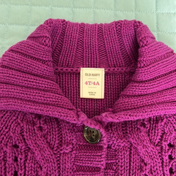 Girls Old Navy Cardigan (Sz: 4T) - Picture 2 of 7